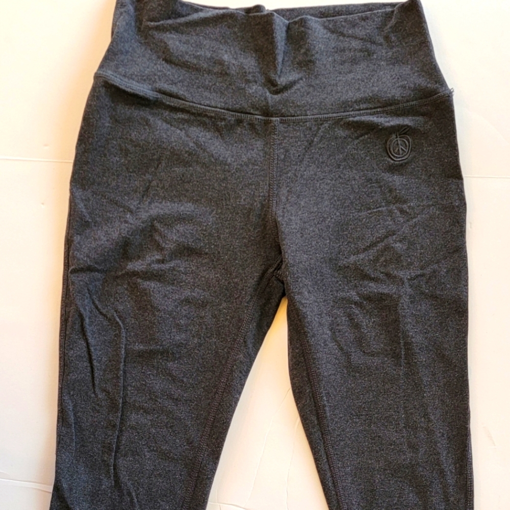 Green Apple Active Mya Leggings Small Grey